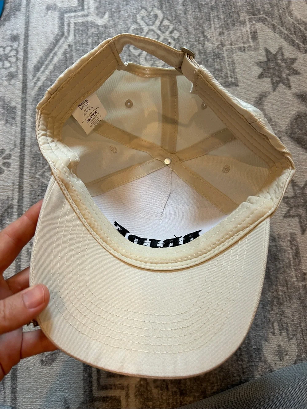 BRIDE Embroidered Baseball Cap in White